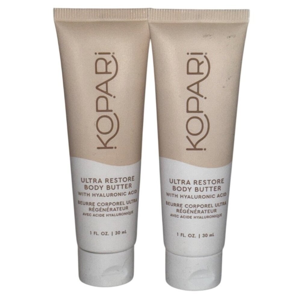 Kopari Beauty Ultra Restore Body Butter Hyaluronic Acid Travel Size x 2 NEW
